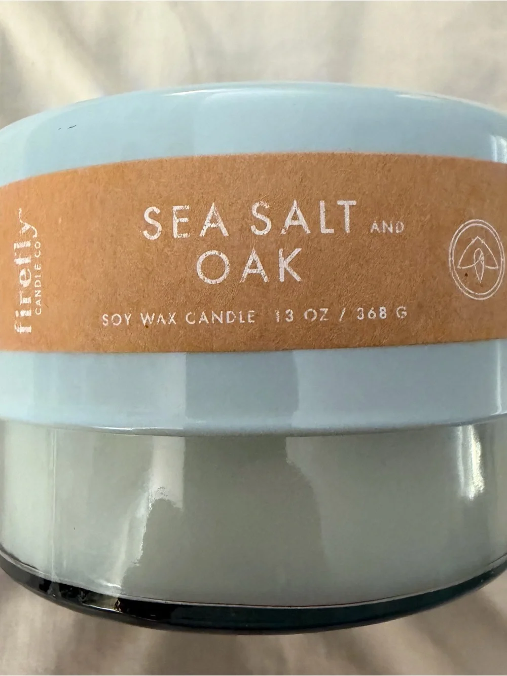 Frère Sea Salt & Oak Soy Candle - Light Blue Jar